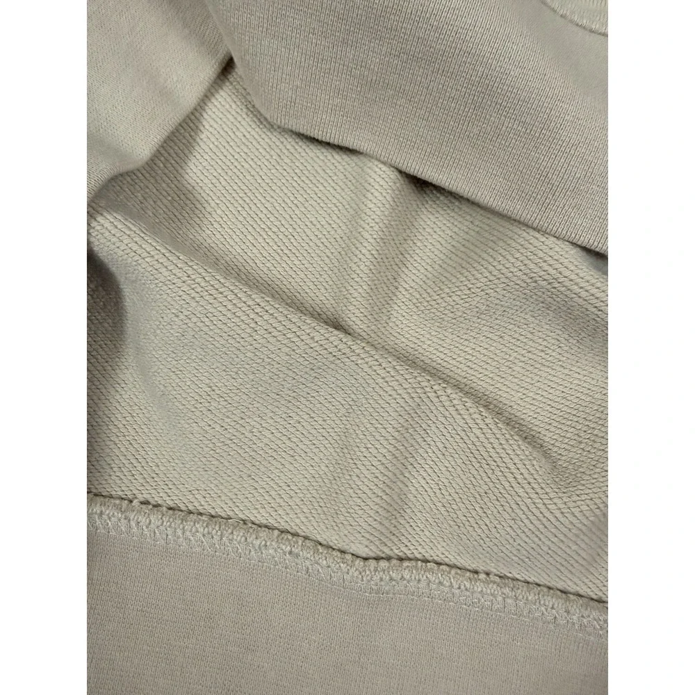 Zara Womens Oversized Pocket Sweatshirt Crewneck Pullover Long‎ Sleeve Beige L - Picture 6 of 8